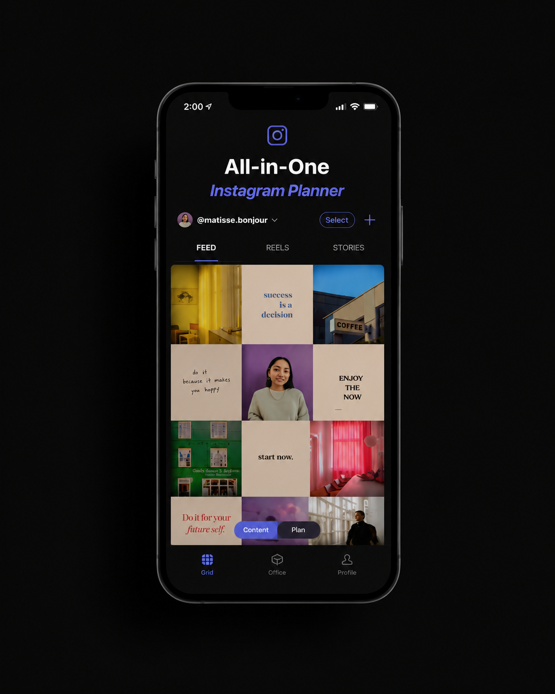 Content Office — All-in-One planner for Instagram Feed, Stories, Reels, Profile Bio and Highlight Covers